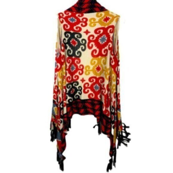 Soho Chick | Aztec Print Sleeveless Open Shrug Size Small - Picture 4 of 8
